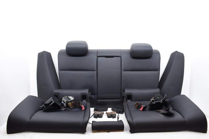 2007 BMW E92 Coupe Rear Leather Folding Seats Set With Latches Black OEM KW74