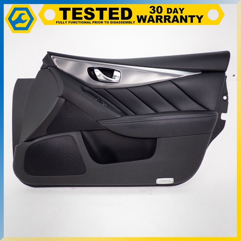 16-18 INFINITI Q50 FRONT RIGHT PASSENGER SIDE INTERIOR DOOR PANEL TRIM OEM