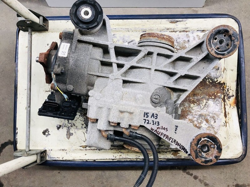 15-20 AUDI A3 QUATTRO 2.0L REAR AXLE DIFFERENTIAL CARRIER 72K MILES OEM #19