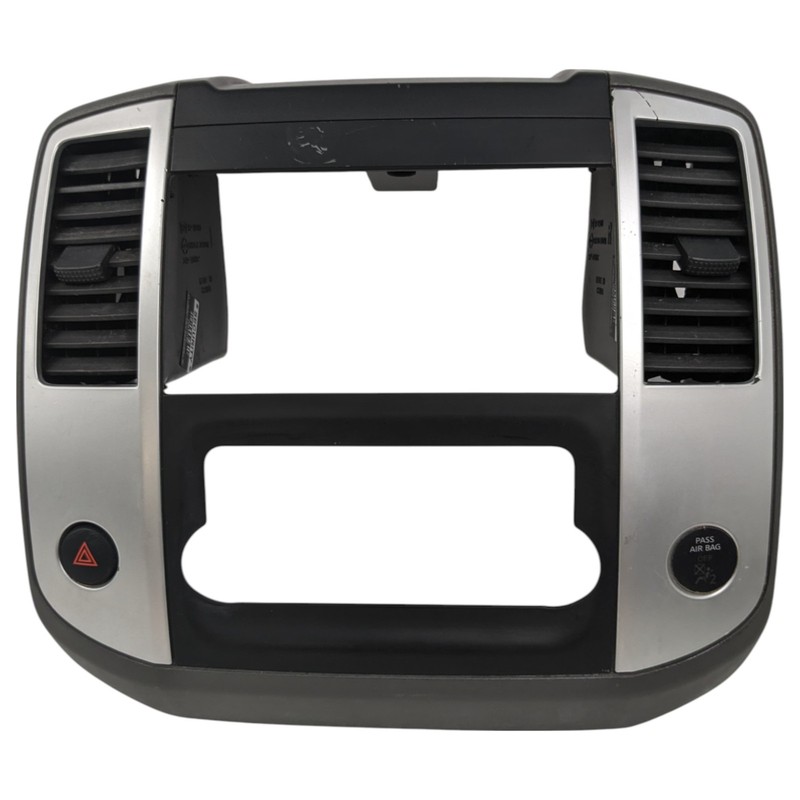 2013 - 2019 Nissan Frontier Radio Climate Control BEZEL TRIM VENTS CUBBY
