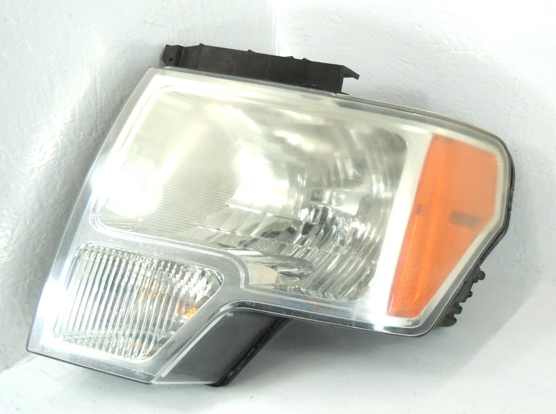 2009-2014 Ford F-150 Halogen Headlight Driver Left OEM Bright Border Trim