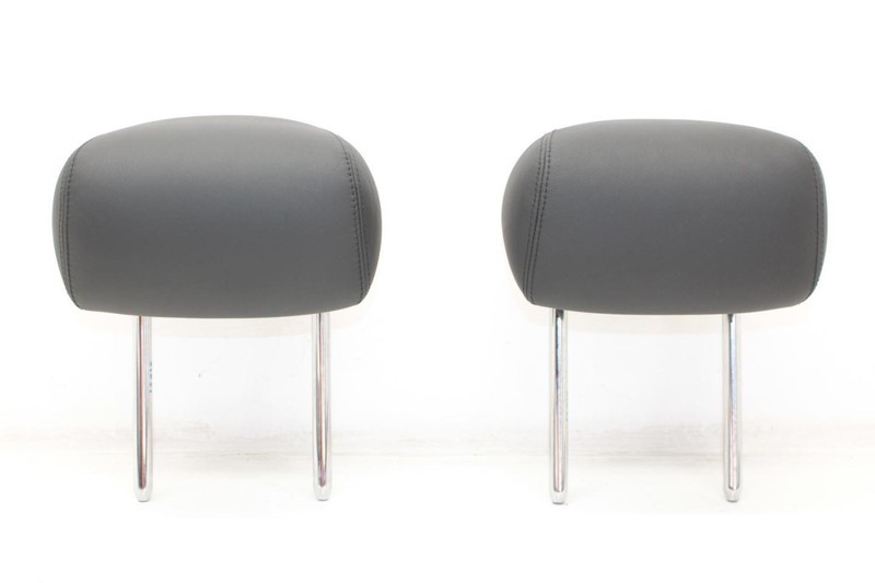 08-13 BMW M3 4.0L Pair of Left and Right Front Black Leather Headrests