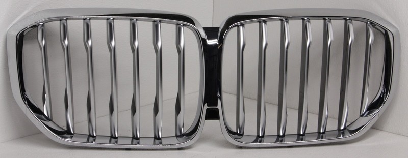 OEM Upper Grille For BMW X5 51-13-7-454-887 Satin Aluminum