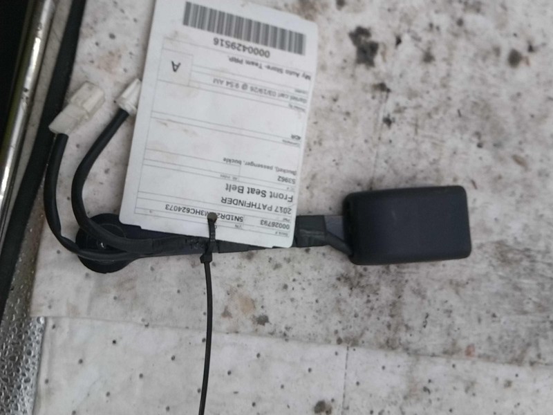 2017 Nissan Pathfinder OEM Black Seat Belt 4DR Used 123K Miles NJ25-26793-676246