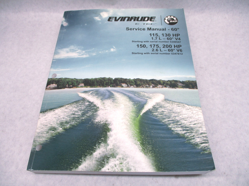 5009009 BRP Evinrude Outboard Service Repair Manual E-Tec 115-200 HP 60 Deg 2013