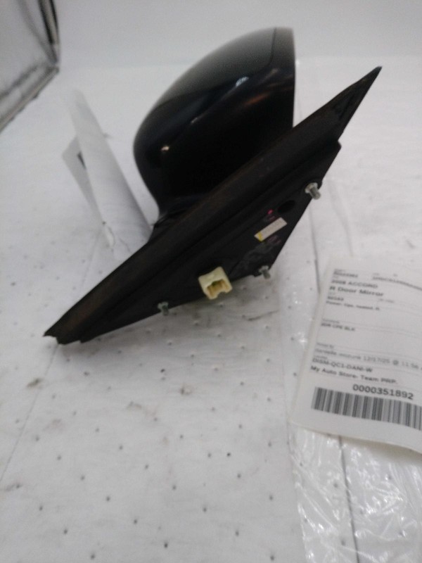 2008 Honda Accord Right Door Mirror Assembly Black OEM Used 547782 223K Miles