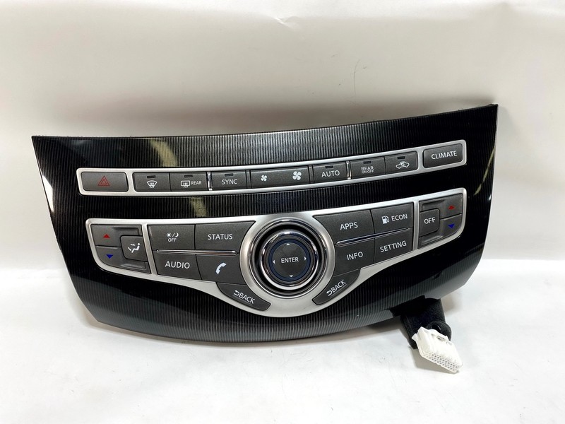 18-20 INFINITI QX60 DASH INFOTAINMENT RADIO & CLIMATE CONTROL SWITCH PANEL OEM