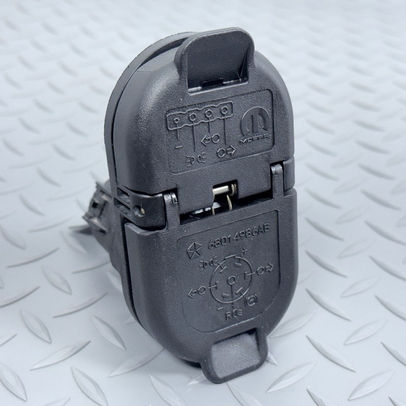 ✅ 2009-26 RAM 1500 2500 3500 OEM REAR BUMPER TRAILER TOW CONNECTOR PLUG SOCKET