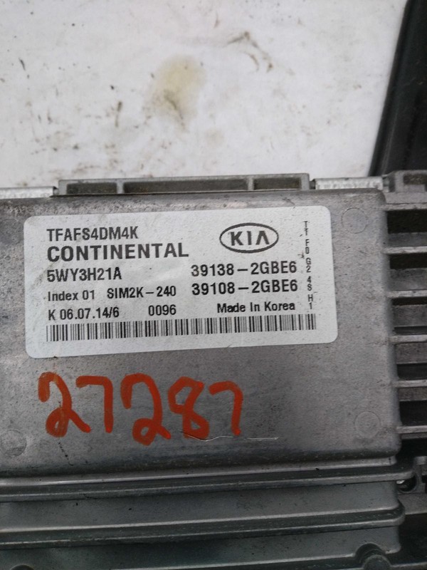 2015 KIA OPTIMA Engine Control Module ECM 2.4L OEM 128K Miles - 391082GBE0