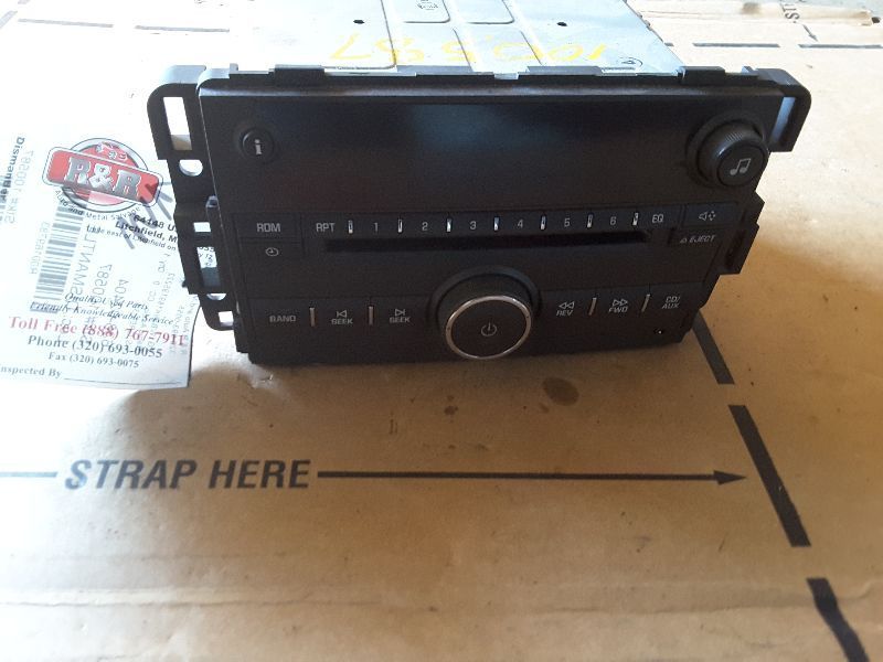 AUDIO EQUIPMENT AM-FM-CD PLAYER OPT U1C FITS 06-08 IMPALA 169783