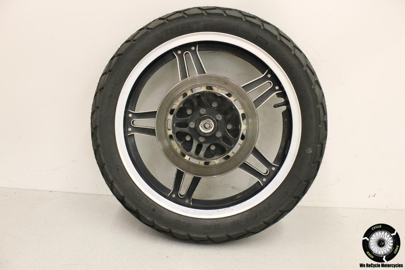 1982 Honda Nighthawk 450 CB450SC FRONT WHEEL RIM W TIRE BRAKE DISC CB 82