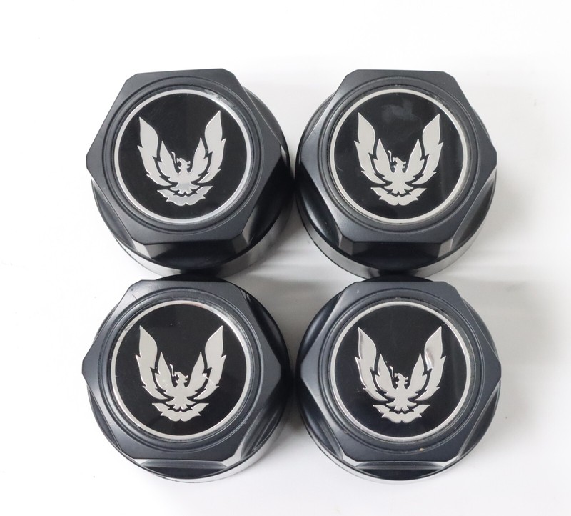 1991 Firebird Black w/ Silver Bird 16" Wheel Center Caps Set w/ 48k miles USED