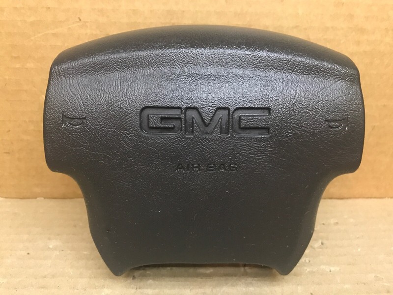 03-06 SIERRA YUKON LEFT DRIVER SIDE STEERING WHEEL AIRBAG AIR BAG BLACK ONE PLUG