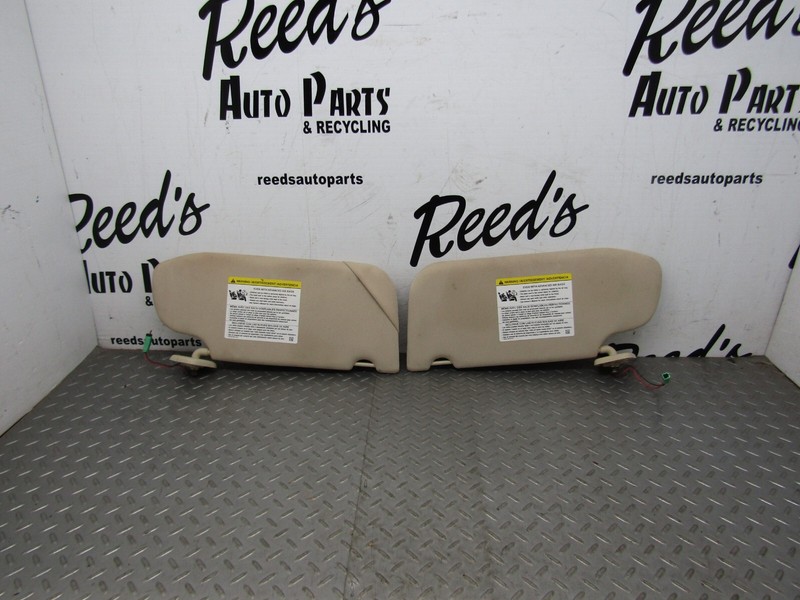 2013-2019 FORD TAURUS Right And left Sun Visors Illuminated Garage Set TAN