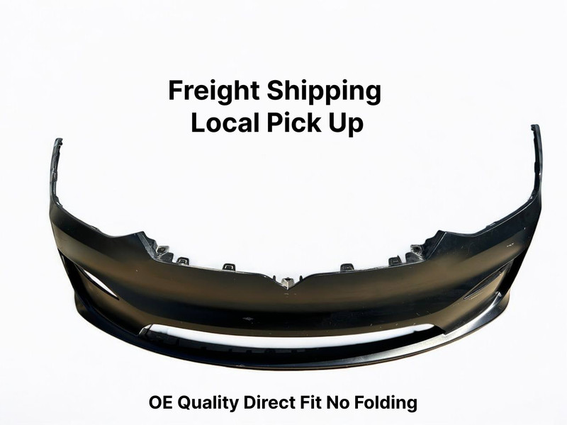 ✅23-25 Tesla Model X Front Bumper Cover Black no Sensors in Protection Film