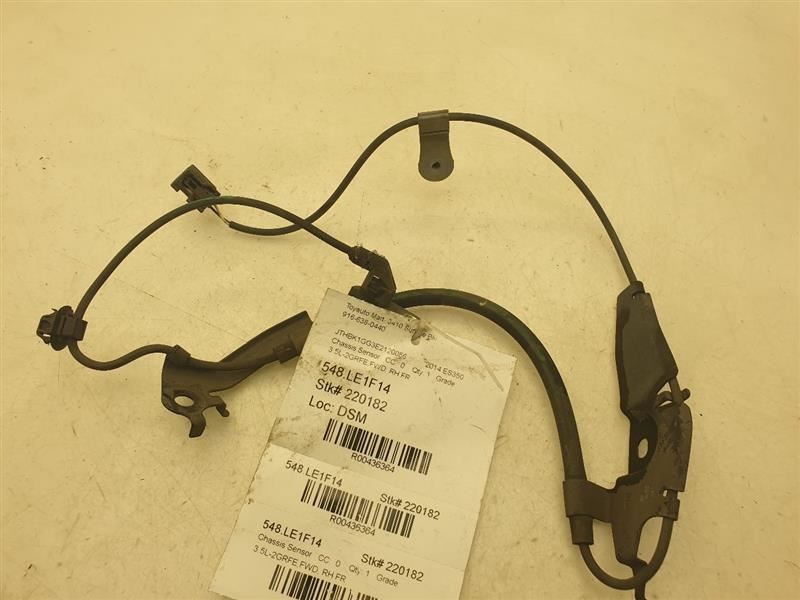2014 LEXUS ES350 PASSENGER SIDE FRONT ABS SENSOR ASSEMBLY