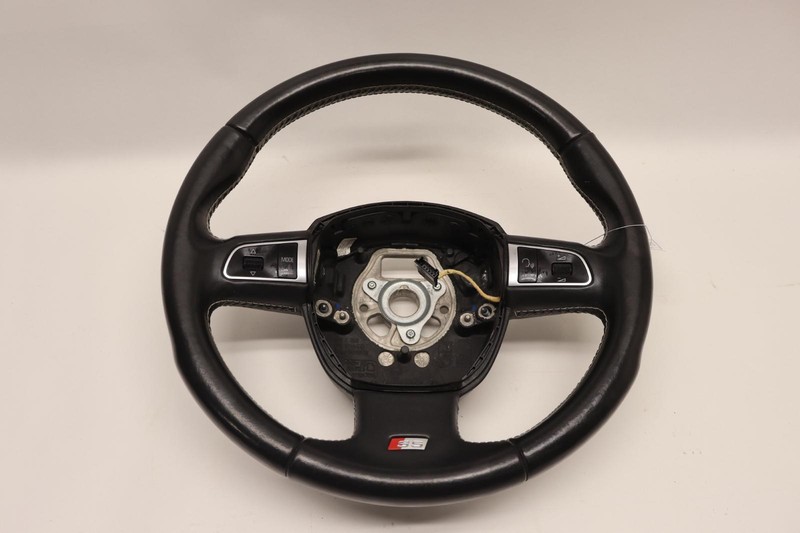 2010-2012 AUDI S5 STEERING WHEEL W/ CONTROL SWITCH & SHIFTER PADDLES OEM