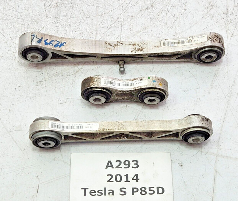 ✅ 2012-2016 OEM Tesla Model S Rear Left Driver Upper Lower Control Arm SET