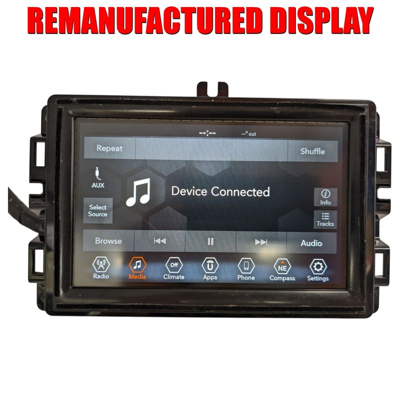 REMAN 17-21 Jeep Compass Navigation GPS 7" Display Screen Monitor Uconnect VP2