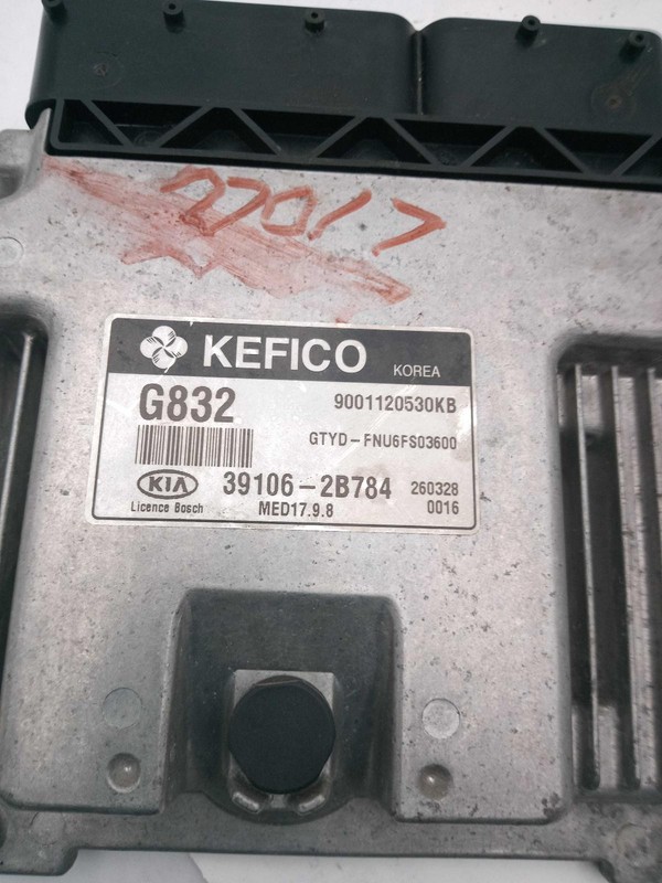 2016 KIA FORTE Engine Control Module ECM 1.6L OEM 391062B784 Black 132k Miles