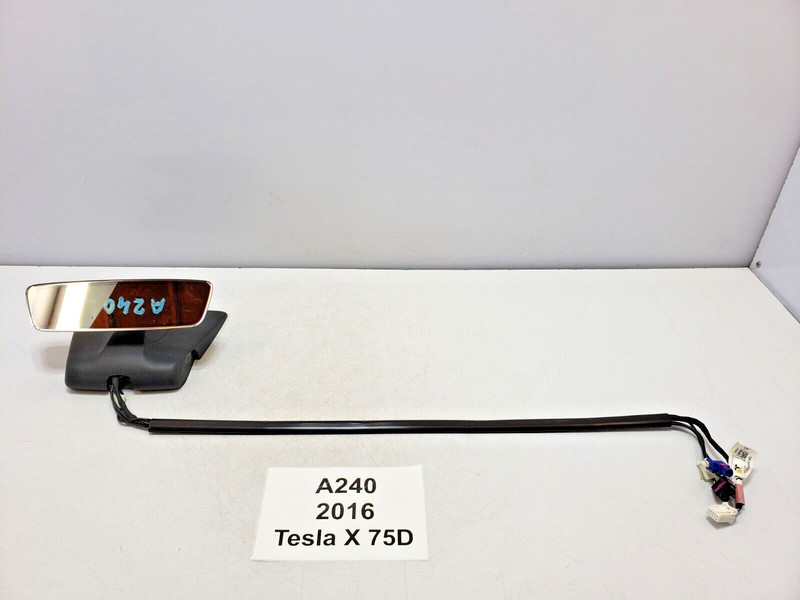 ✅ 2016-2020 OEM Tesla Model X Interior Rear View Mirror Triple Camera Assembly