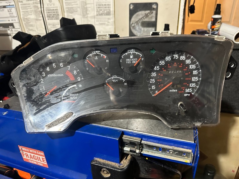 90 ECLIPSE TALON LASER 2.0 TURBO INSTRUMENT GAUGE SPEEDOMETER CLUSTER - 99k