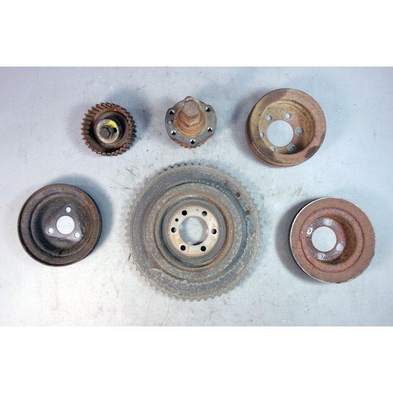 1987-1993 BMW E30 3-Series M20 Engine Crank Fan Pulley Set OEM