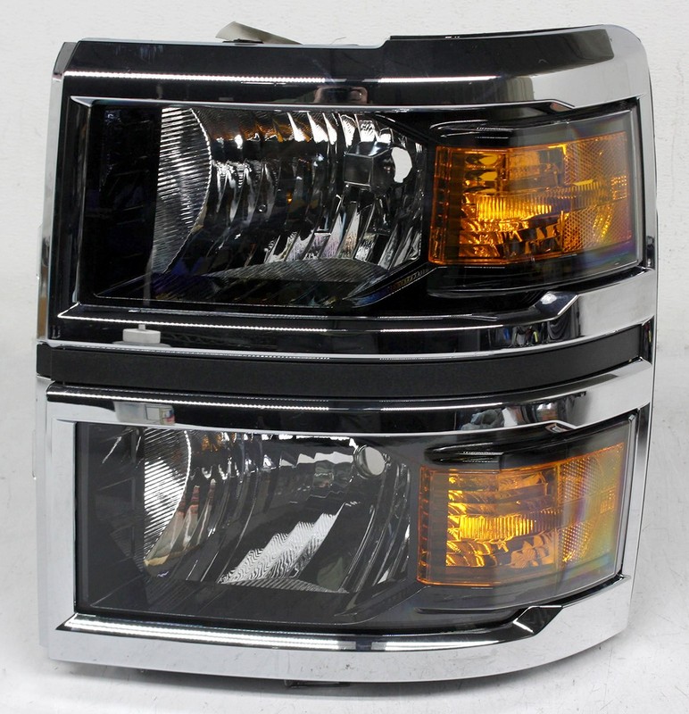OEM Halogen Headlamp For Chevy Silverado 4500, 5500, 6500 HD Chrome 4078317C91