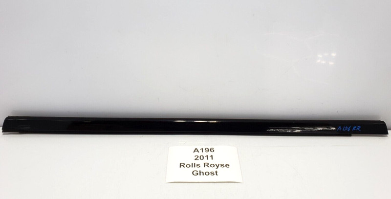 ✅ 10-14 OEM Rolls Royce Ghost RR4 Rear Right Passenger Door Molding Trim Black