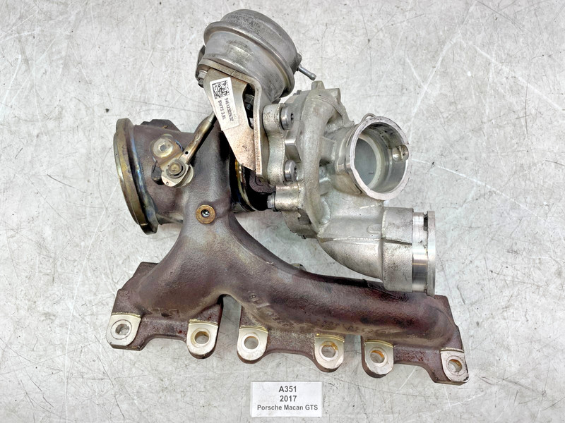 ✅ 15-18 OEM Porsche Macan 95B 3.0L Left Turbo Turbocharger Exhaust Manifold 34k