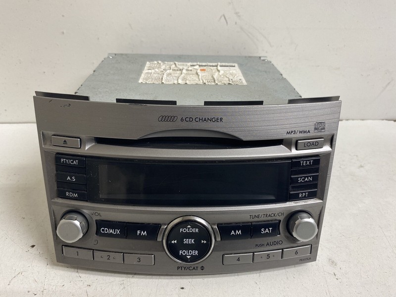 2010-2012 Subaru Legacy 6 Disc CD Changer Radio Stereo 2 DIN Player 86201AJ60A