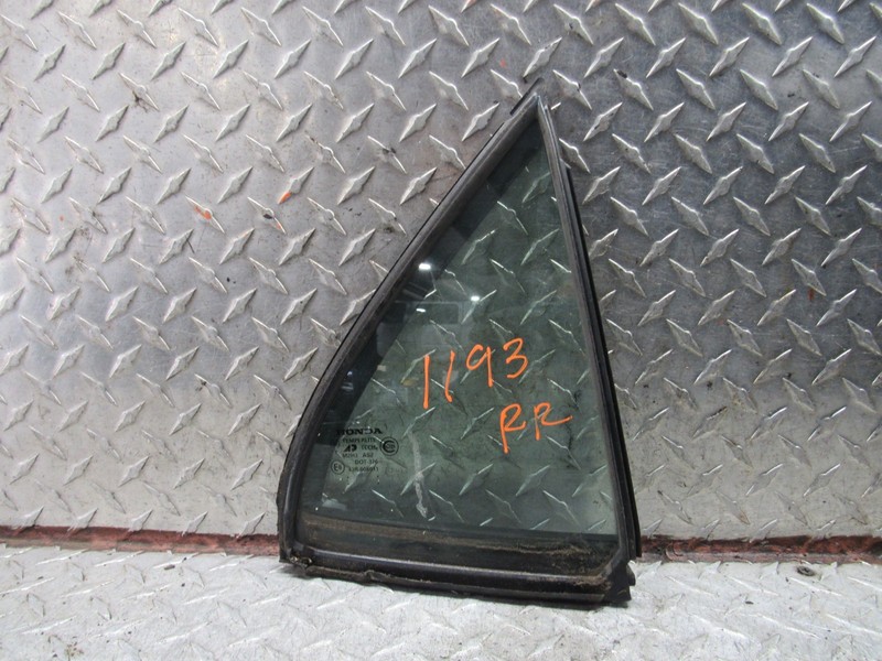 98 99 00 01 02 HONDA ACCORD RIGHT PASSENGER REAR DOOR VENT GLASS SEDAN