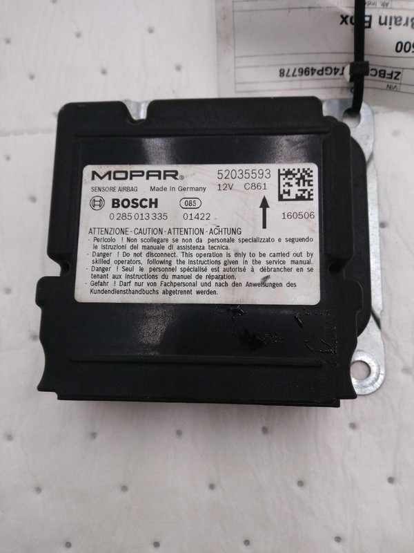 Used Air Bag Module fits: 2016 Fiat 500 Air Bag 4 Dr X model Grade A