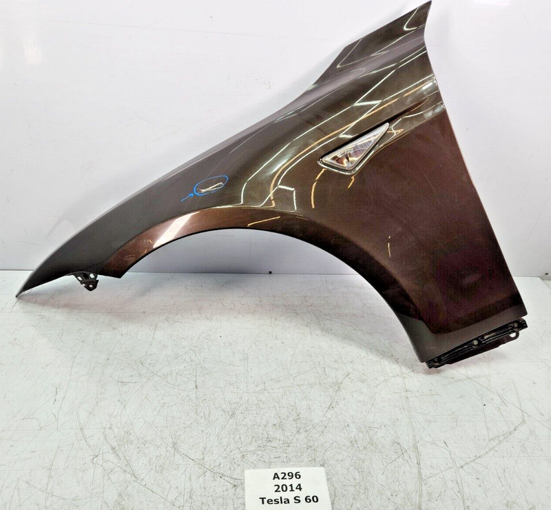 ✅ 12-20 OEM Tesla Model S Front Left Driver Fender Panel Cover Brown PMAB NOTE*