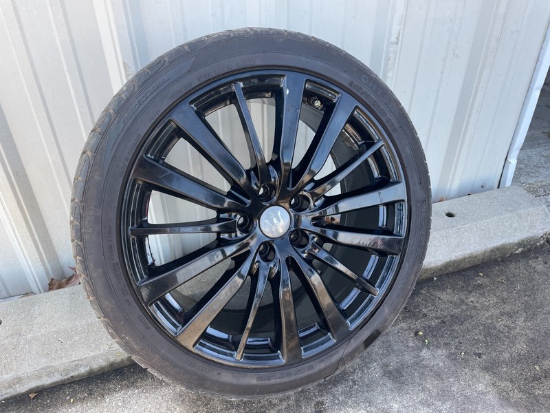14-22 MASERATI GHIBLI WHEEL RIM TIRE 19x8.5 +44 OFFSET 670016852 FACTORY BLACK