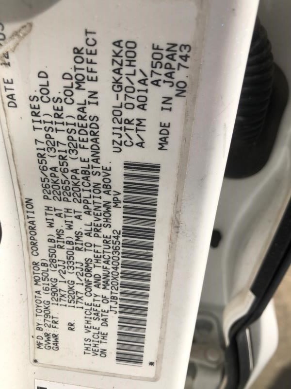 Rear View Mirror Automatic Dimming Fits 03-09 4 RUNNER 548748