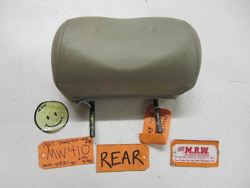 94-98 SAAB 900 99-02 9-3 BACK SEAT REAR HEADREST HEAD REST CAR TAN LEATHER CAR