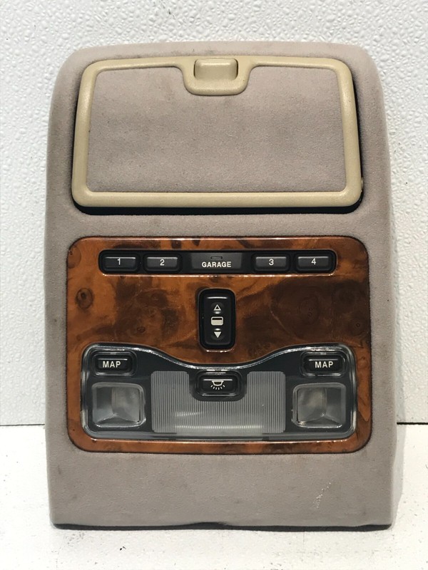 98-03 JAGUAR XJ XJ8 OVERHEAD DOME LIGHT SUNROOF CONSOLE GRAY OEM LNC6095AB
