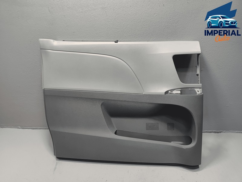 2018-2020 Toyota Sienna Rear Left Driver Side Door Trim Panel Cover OEM Gray