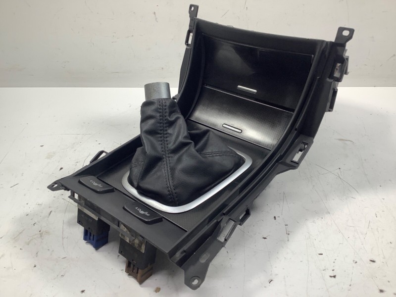 04-08 Acura TL 6-Speed Center Console Shift Bezel Pocket Black Carbon Fiber OEM
