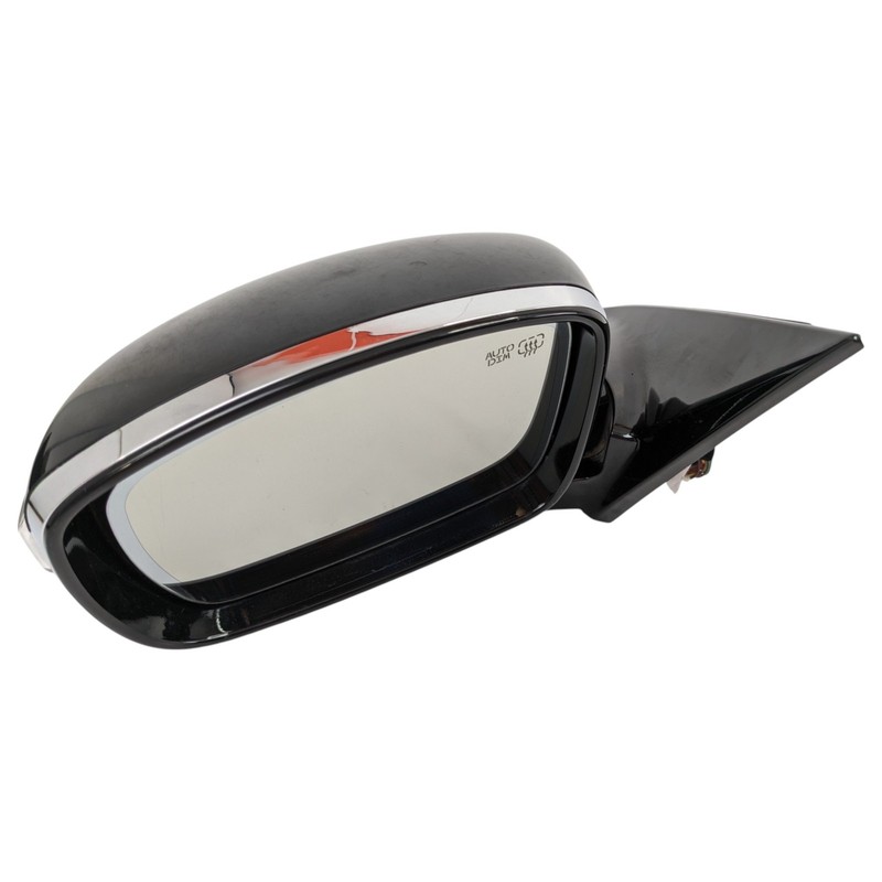 2011-2013 Hyundai Equus Left Driver Side View Mirror Signal Heated Black OEM