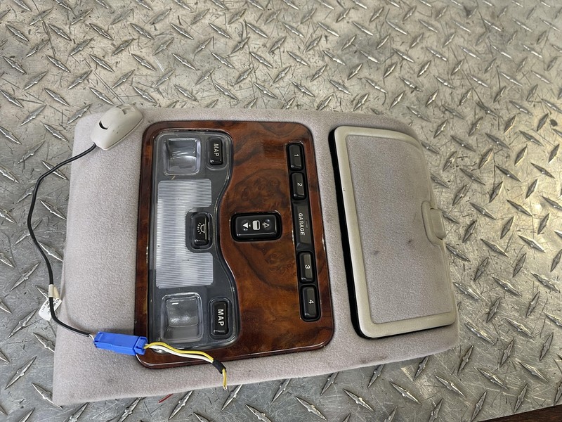 1998 1999 2000 01 02 2003 JAGUAR VANDEN PLAS XJ8 XJR WOODGRAIN OVERHEAD CONSOLE