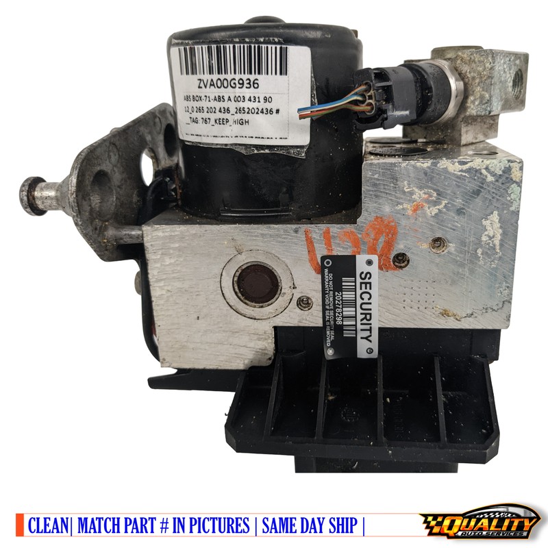 Mercedes Benz C / Clk Class ABS Module Unit A 003 431 90 12 H / 0 265 202 436