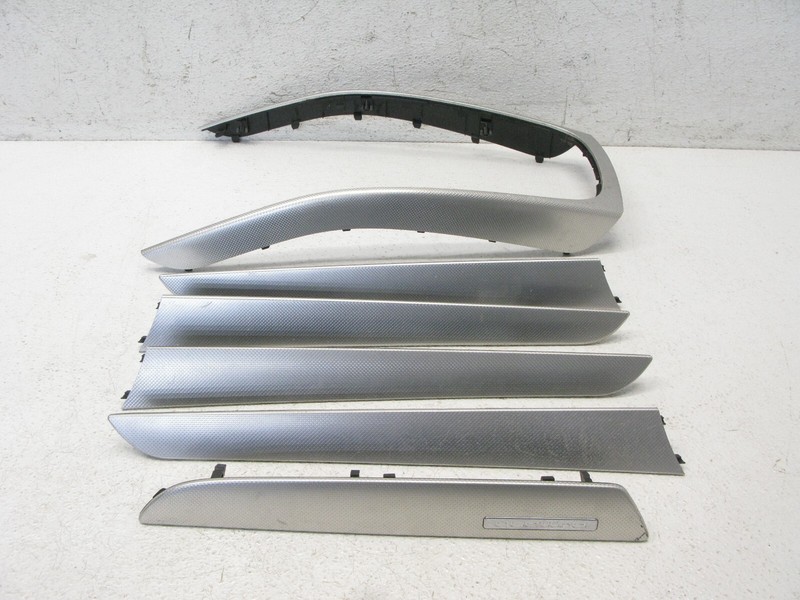 09-16 AUDI B8 A4 S4 DASHBOARD DOOR PANEL INTERIOR ALUMINUM TRIM SET OEM 092523