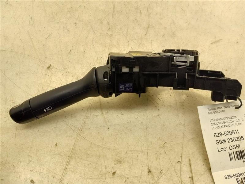 07 08 09 TOYOTA CAMRY LE DRIVER LEFT TURN SIGNAL COLUMN SWITCH US MARKET
