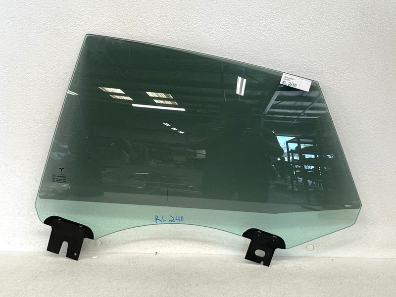 ⭐12-21 TESLA MODEL S REAR LEFT DRIVER SIDE DOOR GLASS WINDOW PANEL OEM LOT2TP