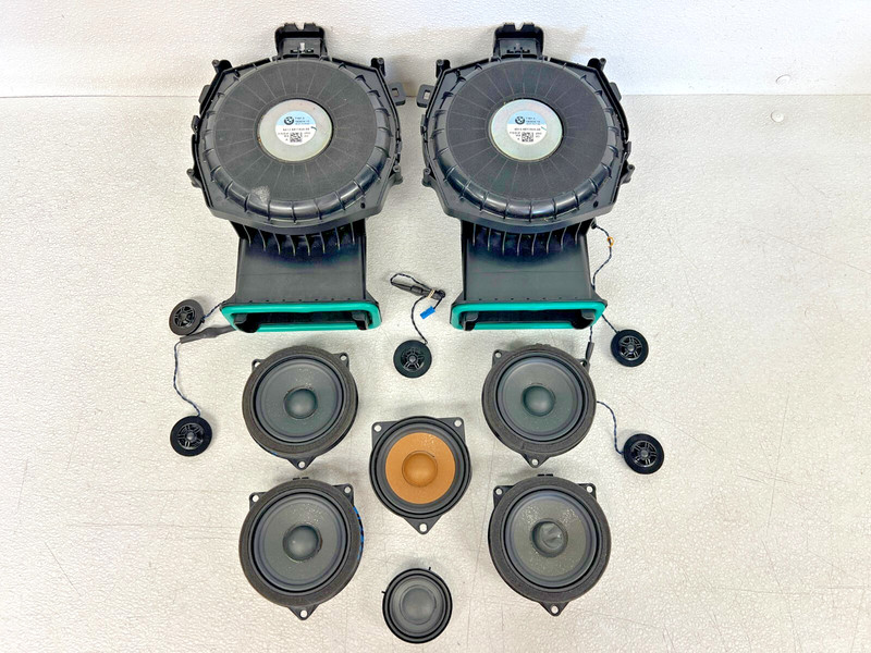 ⭐2018-2024 BMW X3 XDRIVE DOOR & DASH INTERIOR SUBWOOFER SPEAKER SET OEM LOT2593