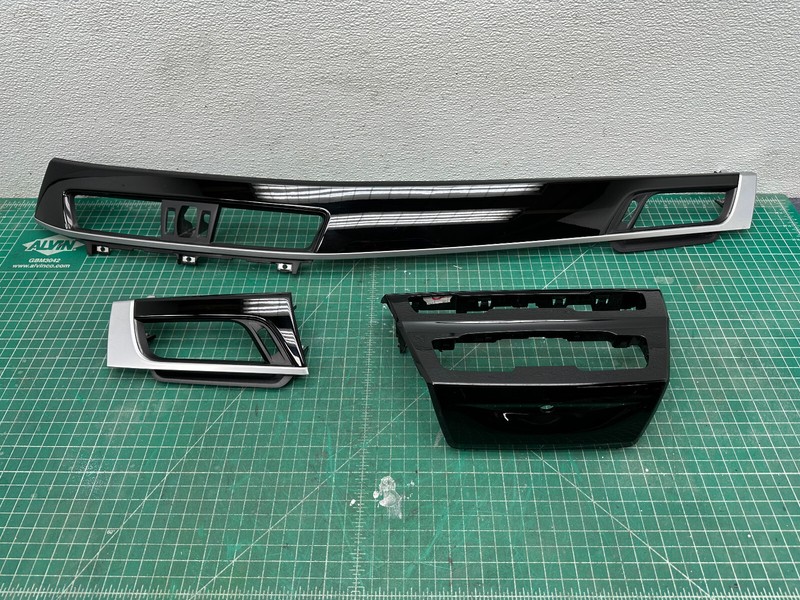 16-22 BMW X1 F48 DASH CONSOLE WOOD TRIM PANEL SET OEM