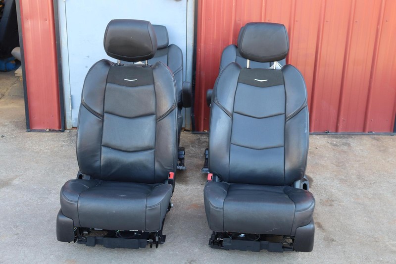 2016-2020 CADILLAC ESCALADE FRONT & REAR 2ND SECOND ROW SEAT LEATHER SET OEM