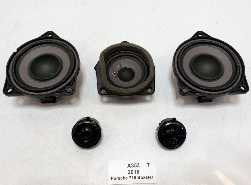 ✅ 12-24 OEM Porsche 718 Boxster 982 Front Rear Left Right Speaker SET Of 5 36k